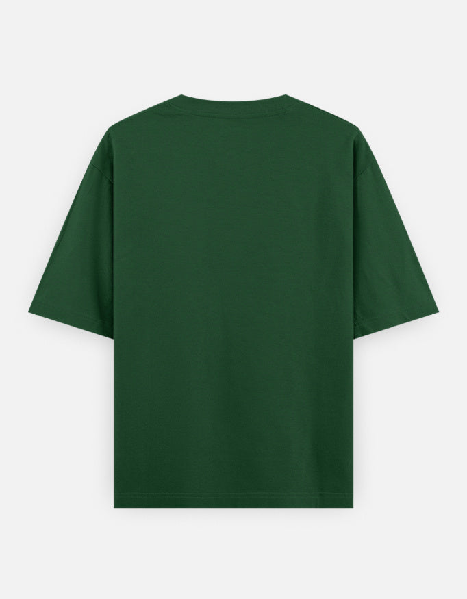 Known Clothing green oversized t-shirt plain back view