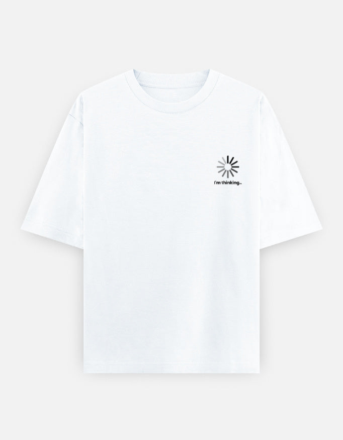 Known Clothing white oversized t-shirt front product view