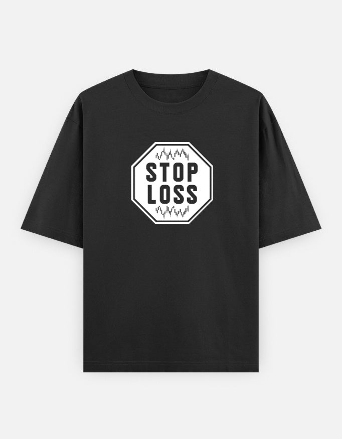 Known Clothing black stop loss graphic t-shirt flat lay front